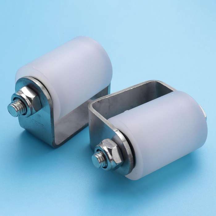 2pcs Slide Gate Guide Roller 3 Inches Hard Nylon Sliding Rolling