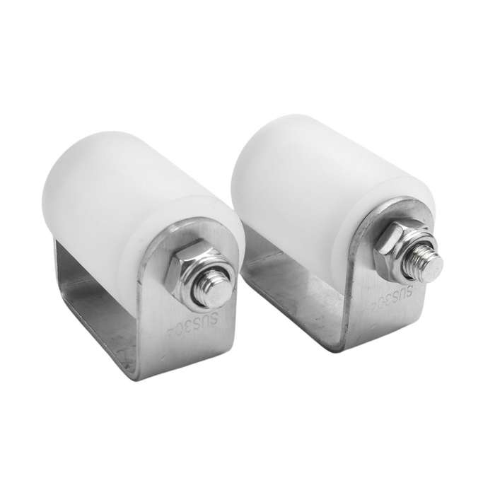 2pcs Slide Gate Guide Roller 3 Inches Hard Nylon Sliding Rolling