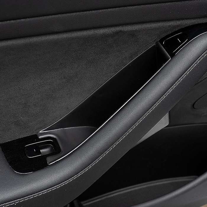 For Tesla Model 3 Model Y 2020 2021 Car Door Side Armrest Box Glossy