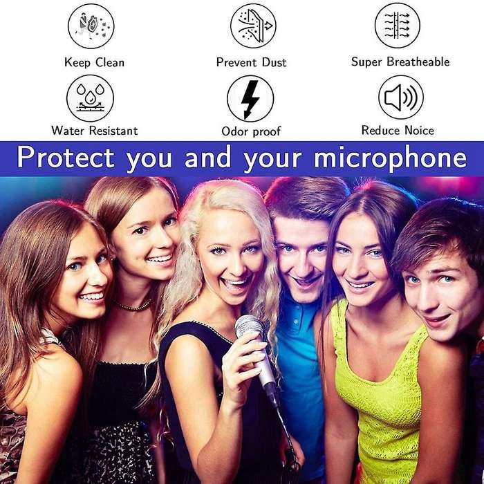 300pcs Disposable Microphone Cover Mic Covers Mic Windscreen