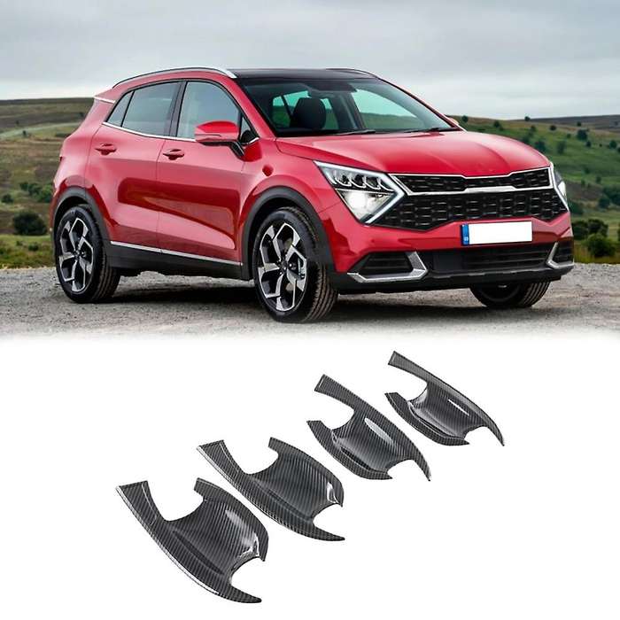 For Kia Sportage Nq5 2021 2022 Carbon Fiber Door Handle Bowl Cover