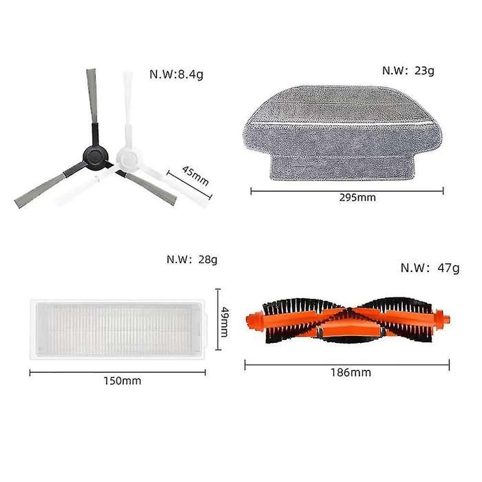 Replacement Parts Roller Brush Side Brush Hepa Filter for Xiaomi