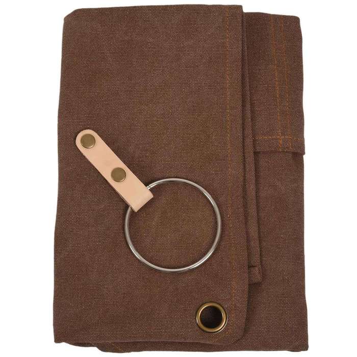 Brown Canvas Apron Bib Leather Chef Kitchen Apron
