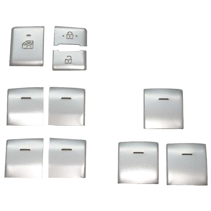 For Toyota Harrier Venza Car Window Lift Switch Button Sticker,silver