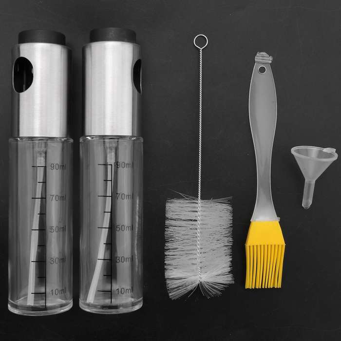 Oil Sprayer for Cooking, 2 Pack Olive Oil Dispenser for Air Fryer