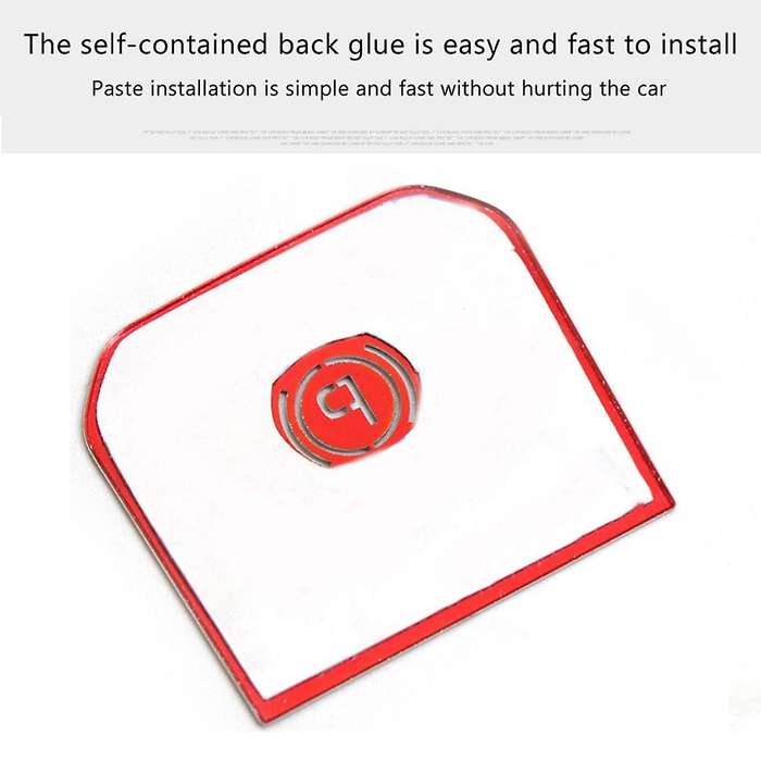 For Toyota Harrier Venza Car Window Lift Switch Button Sticker,red