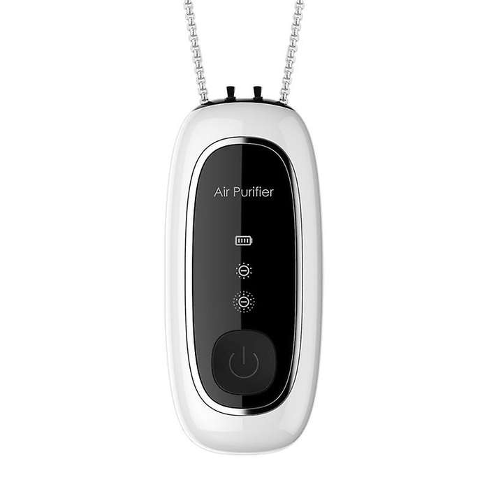160 Million Negative Ion Purifier Personal Wearable Portable White