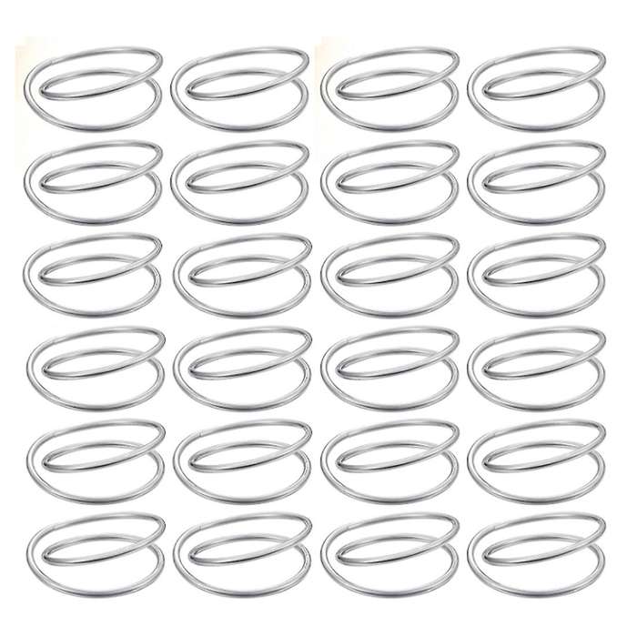 Spiral Napkin Ring Wedding Thanksgiving Christmas Napkin Decor,silver