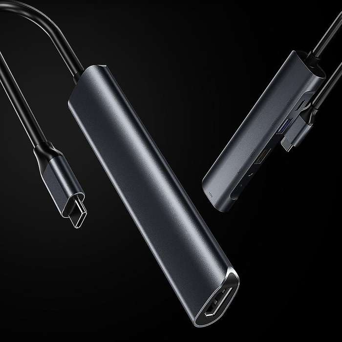 Five In One Docking Station Usb C Hub Hdmi-compatible with 4k@30hz+pd