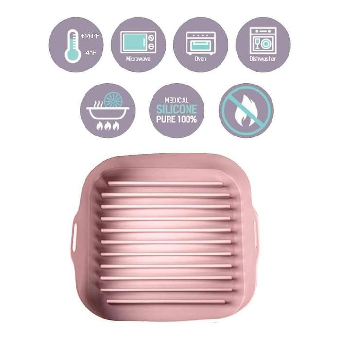 Air Fryer Silicone Pot Accessories Set with Mini Silicone Oven Gloves