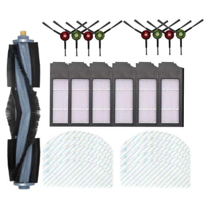 25pcs Main Side Brushes Hepa Filter Mop Cloth for Ecovacs Deebot T10