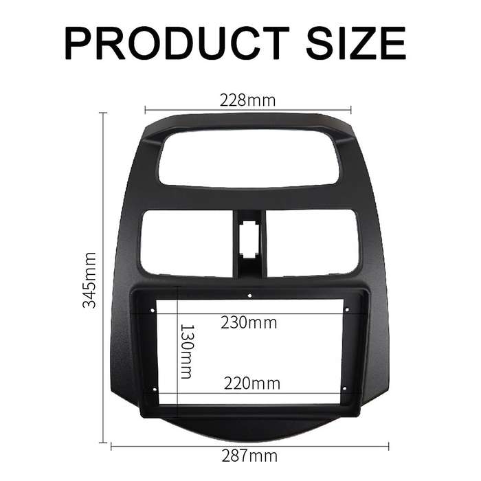 Double Din Dvd Stereo Panel Dashboard Refitting Installation Frame