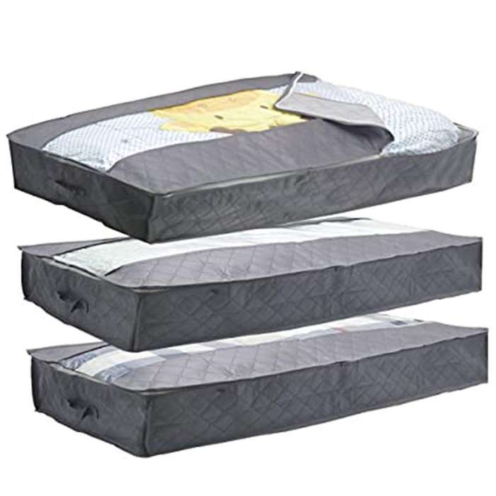 Storage Bed Box Clothes Storage Bed Box for Duvets, Clothes Bedding