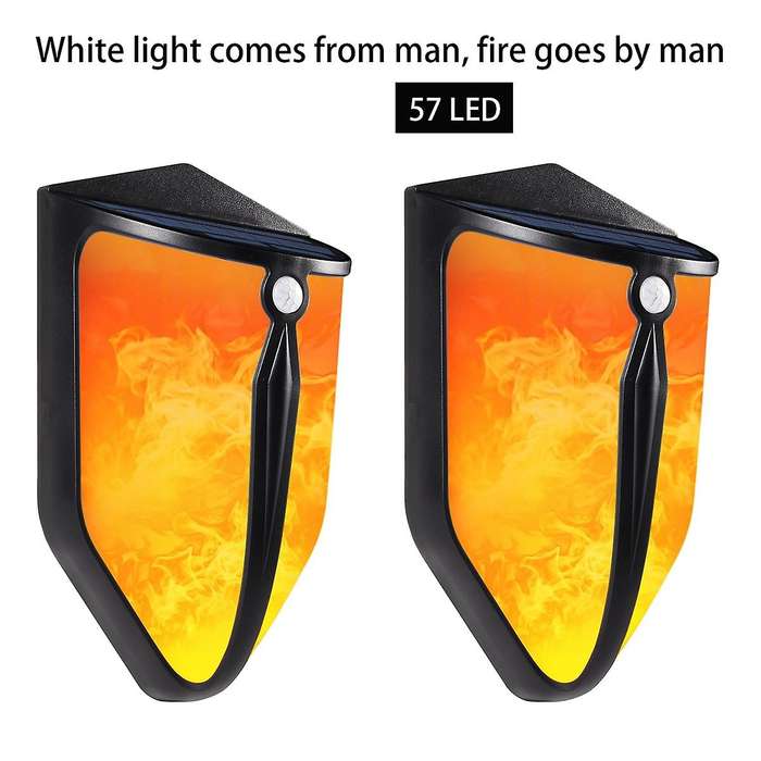 Solar Led Light Outdoor Lighting Landscape Flame Street Light
