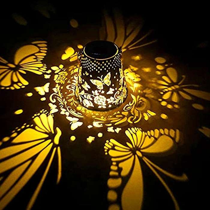 Solar Lanterns Outdoor Butterfly Hanging Solar Lanterns Garden Decor