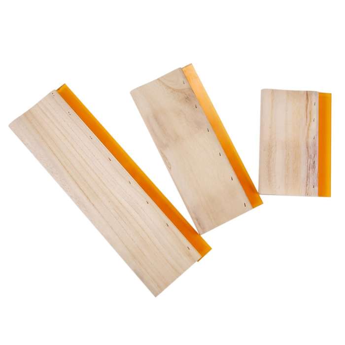 3 Pcs Silk Screen Printing Squeegee Board Tools 16cm 24cm 33cm