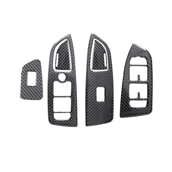 Car Carbon Fiber Window Switch Cover for Volvo S90 S90l 2017-2019 Lhd