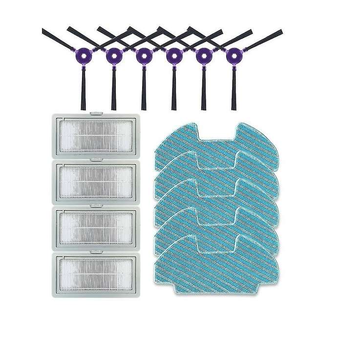 For Midea Vcr08 Mr09 Roller Soft Main Side Brush Filter Mop Cloth Rag