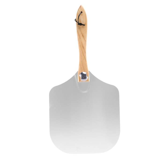 12 Inch Aluminum Pizza Transfer Spatula with Wooden Handle for Pizza