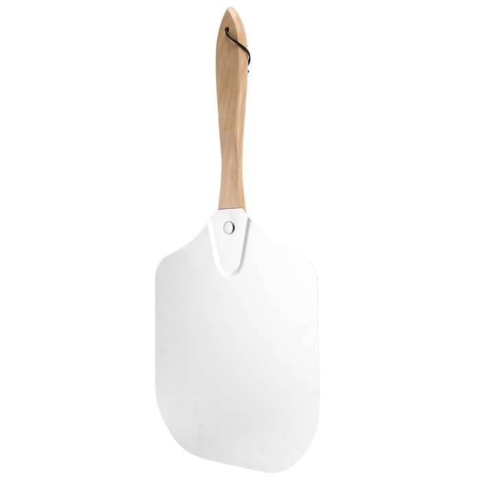 12 Inch Aluminum Pizza Transfer Spatula with Wooden Handle for Pizza