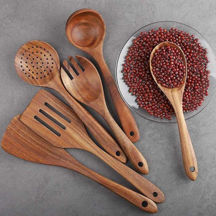 Wooden Kitchen Utensils Set Wood Kitchen Utensil Set for Cooking B