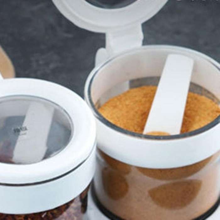 Plastic Seasoning Box Transparent Pp Kitchen Seasoning Bottle,a