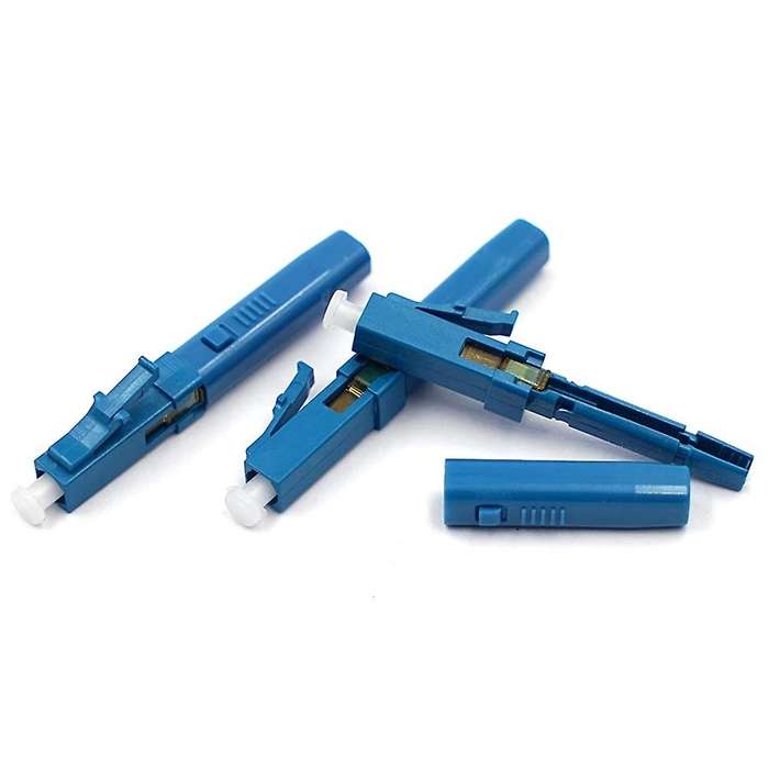 10 Pcs Lc Upc Fiber Optic Quick Connector Fiber Reusable Connectors