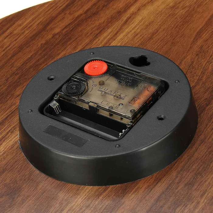 12 Inch Wooden Luminous Rural Clock, Silent Non-ticking Clock