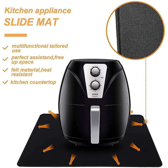 3 Pack Air Fryer Sliding Mats,heat Resident Slide Mats