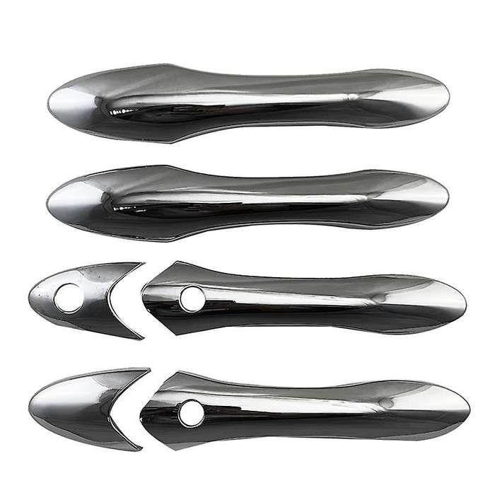 Chrome Outside Exterior Door Handle Protector Cover Trim (3 Hole)