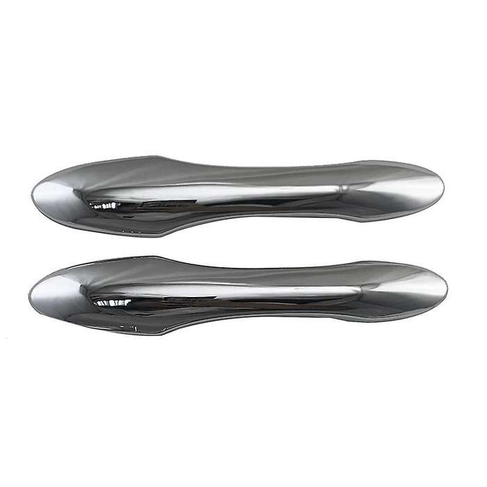 Chrome Outside Exterior Door Handle Protector Cover Trim (3 Hole)