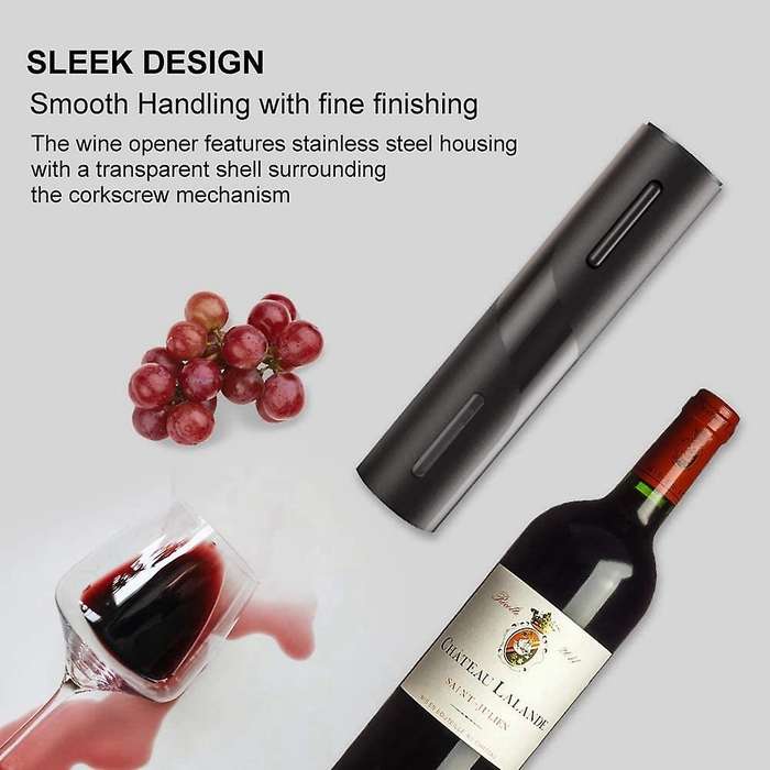 Milk Frother and Battery Operated Wine Opener for Home Kitchen Gift