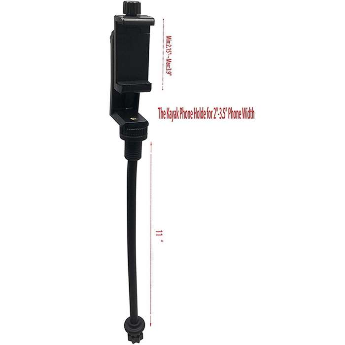 2x Kayak Cell Phone Holders with Flexible Long Arm for Phone On Kayak