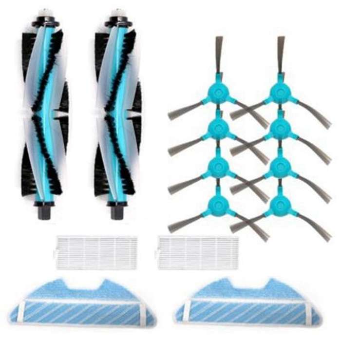 Roller Brush Side Brushes Filters for Conga 1290 1390 Vacuum Cleaner