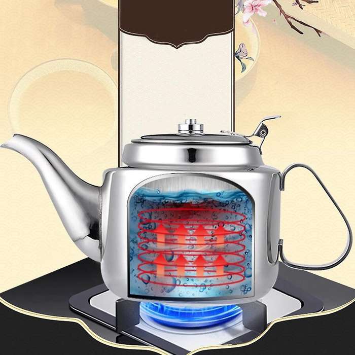 1400ml Stainless Steel Teapot Coffee Pot Home Kitchen Accessories
