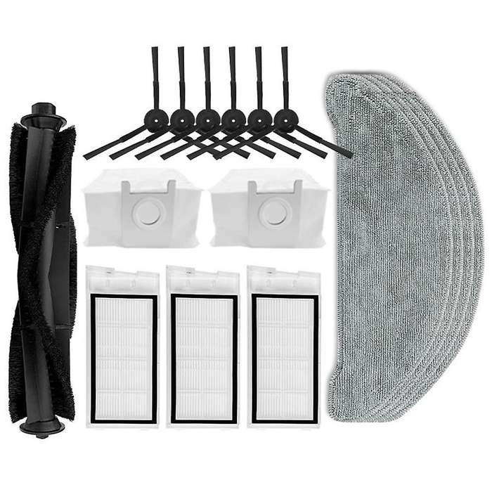 For Roidmi Eve Plus Main Brush Side Brushes Dust Bags Hepa Filters