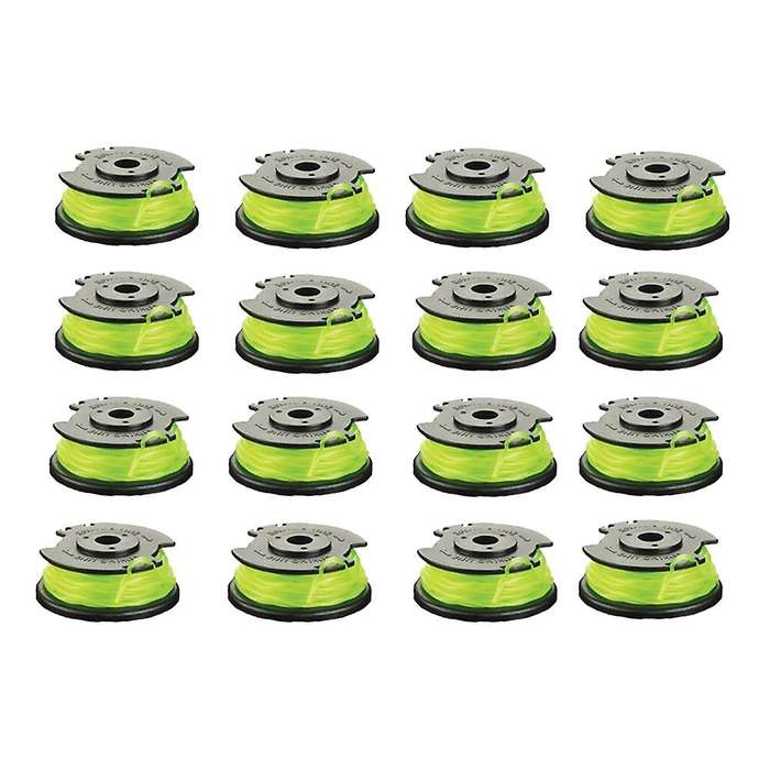 16 Pack Replacement Spool Line for Ryobi Rac143 36v Cordless Trimmers