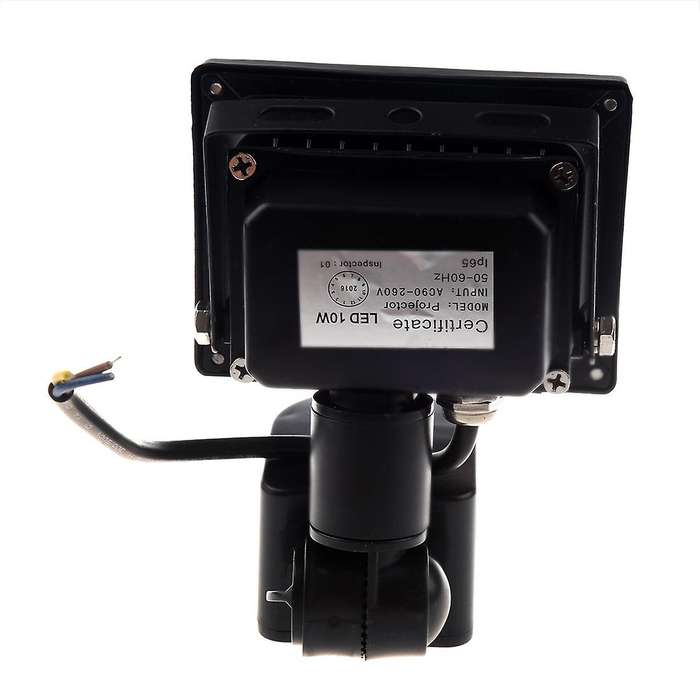 Pir Motion Sensor Security Wall Pure White Led Waterproof Flood Light Lamp 10w