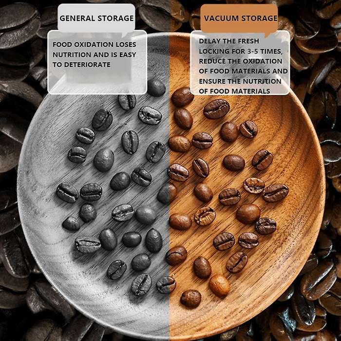 Sealed Coffee Bean Storage Container for Coffee Airtight Jar(white,m)