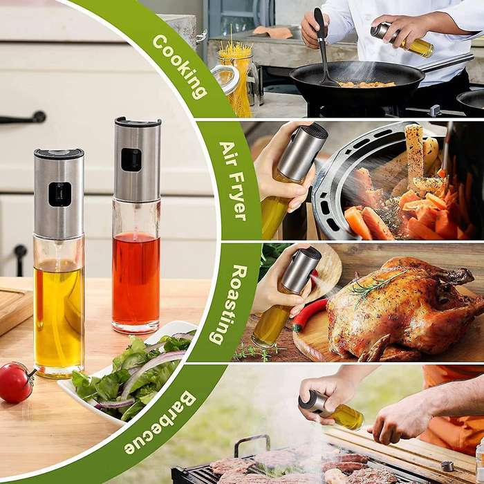 Olive Oil Dispenser 17 Oz and Oil Sprayer Bottle 100 Ml