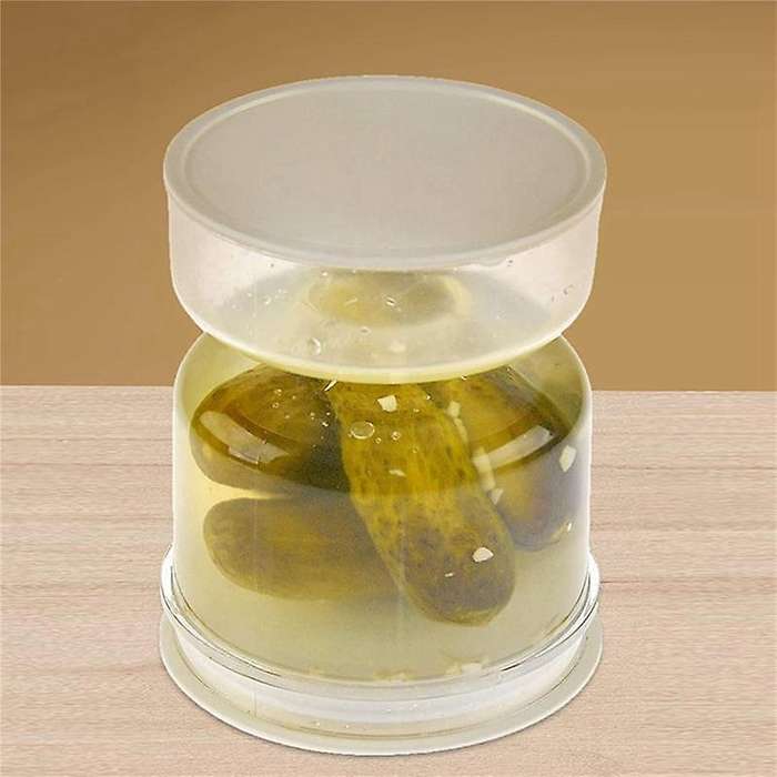 2x Dry and Wet Dispenser Pickles and Olives Hourglass Jar Container