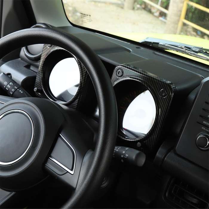 Car Dashboard Decoration Cover for Suzuki Jimny, Abs Carbon Fiber