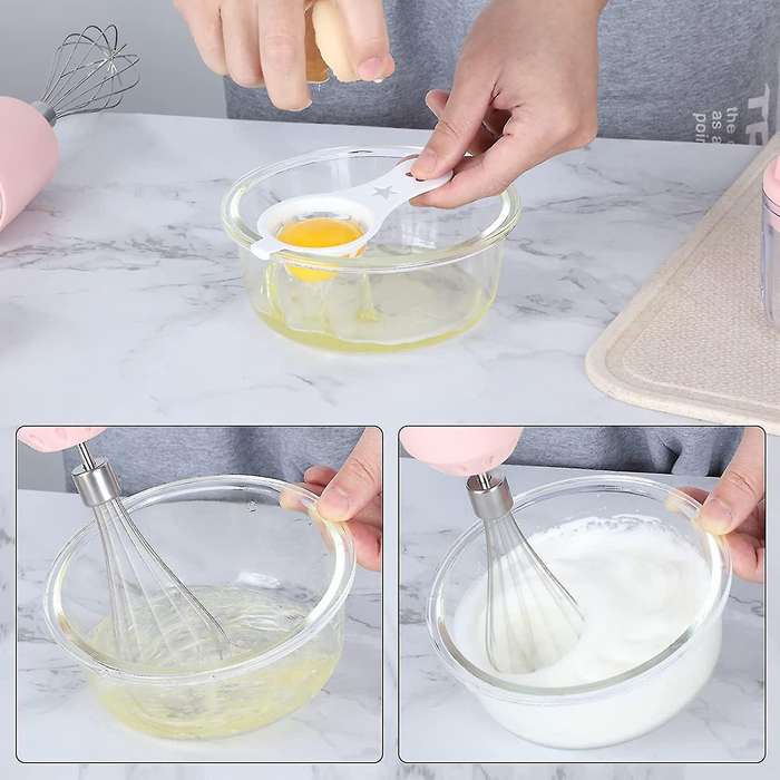 Wireless Mixer Electric Handheld for Baking Cake Mixer Mini B