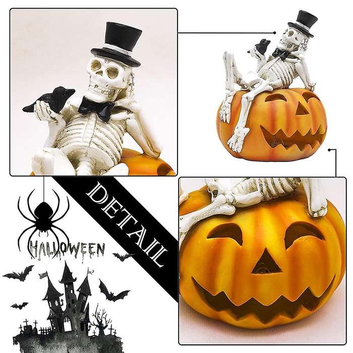 Led Halloween Colorful Night Light Pumpkin Lantern Diy Skull Lamp