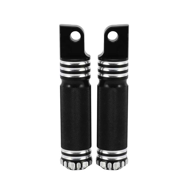 Motorcycle Footrests Black for Harley Touring Sportster Softail Dyna