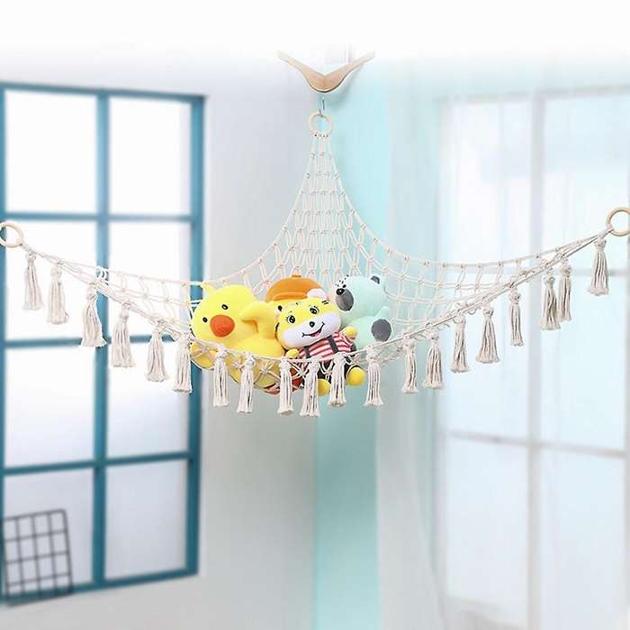 Toy Hammock Handmade Plush Toys Hanging Corner Storage Rack