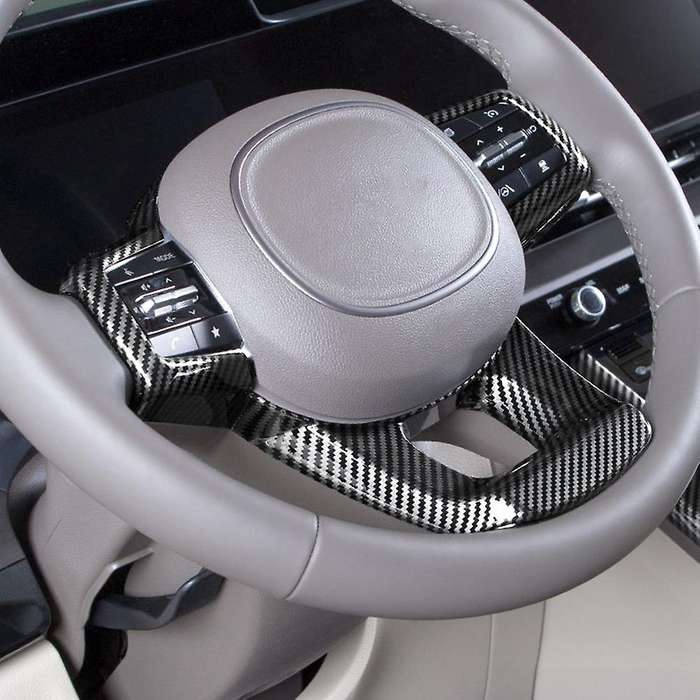 Car Steering Wheel Panel Cover for Kia Carnival Ka4 Carbon Fiber