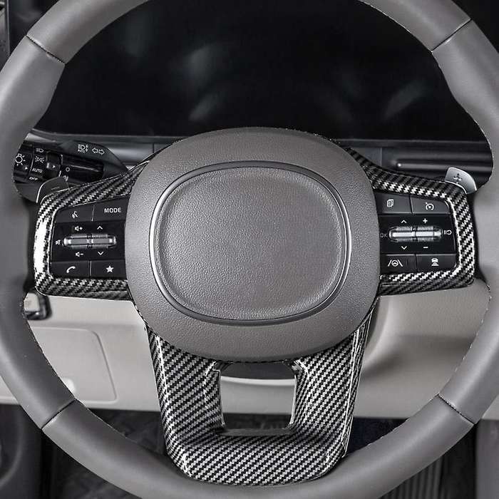 Car Steering Wheel Panel Cover for Kia Carnival Ka4 Carbon Fiber