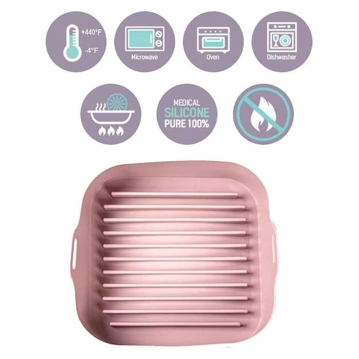 Air Fryer Silicone Pot and Air Fryer Disposable Paper Liner B