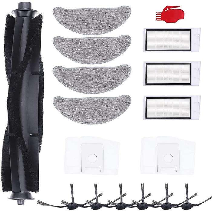 For Roidmi Eve Plus Robot Main Side Brushes Dust Bags Hepa Filters